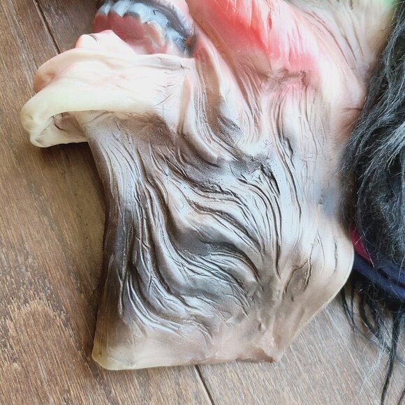 Vintage Medusa Snake Eyes Witch Warlock Halloween Mask (Rare) Missing Battery - Picture 13 of 16